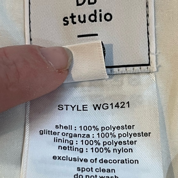 Like new Sparkle Organza Flower Girl Dress - Picture 10 of 15